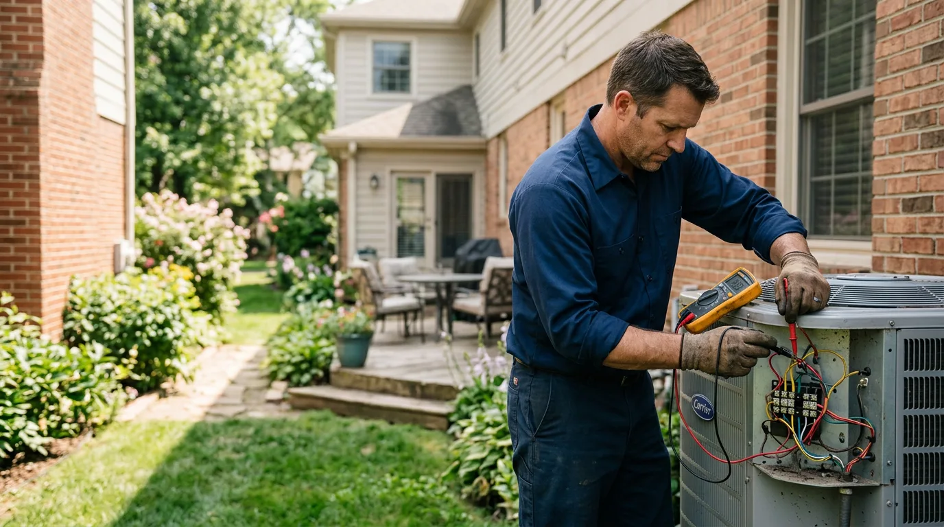 HVAC technician working near Montalba, TX